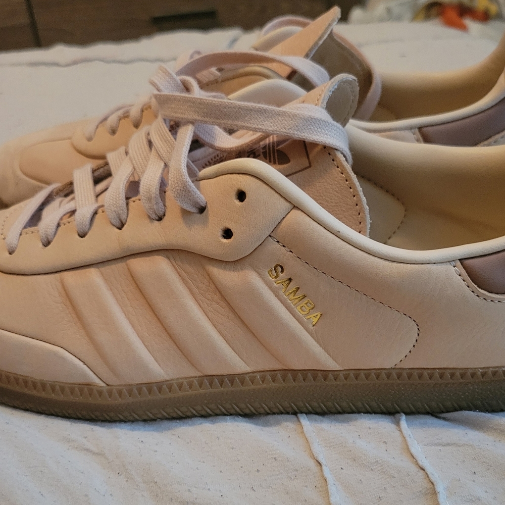 Adidas Samba Sneakers - Halo Blush and Cream